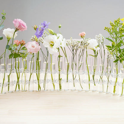 Saranoidut kukkamaljakot - lasimaljakot koristeluun