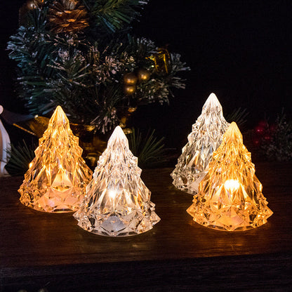 Mini led-kristalli joulukuusen yövalo