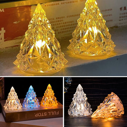 Mini led-kristalli joulukuusen yövalo