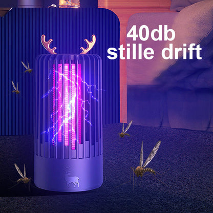 Mosquito-lamppu ultraviolettiteknologialla ja sarvikoristeella
