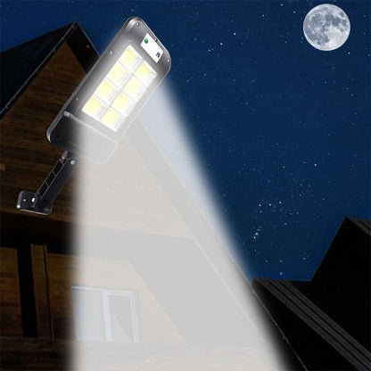 Aurinkoenergialla toimiva LED-lamppu ulkokäyttöön