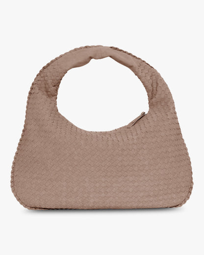 Charlotte Bag Faux Suede - tummanruskea